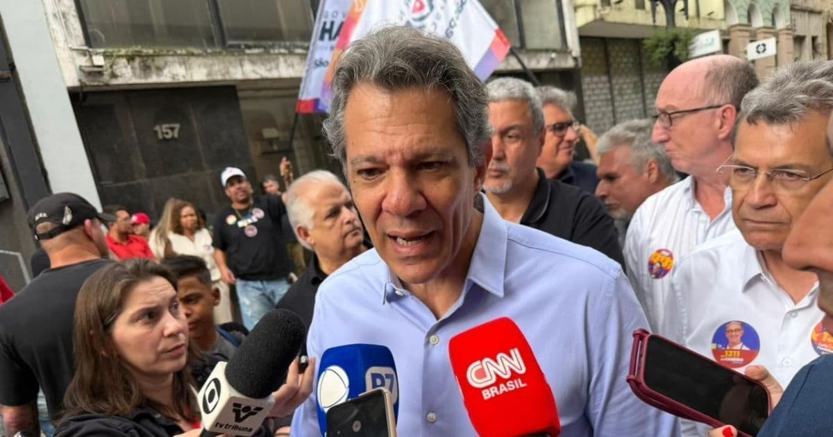 Haddad critica sigilo no STF e foca em propostas para idosos em Santos