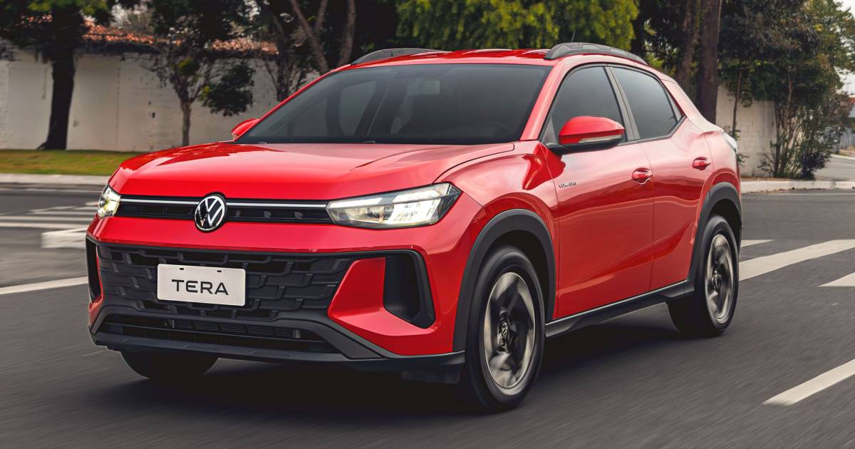 Vw Tera 2027 ganha motor 200 Tsi e câmbio de oito marchas do T-Cross