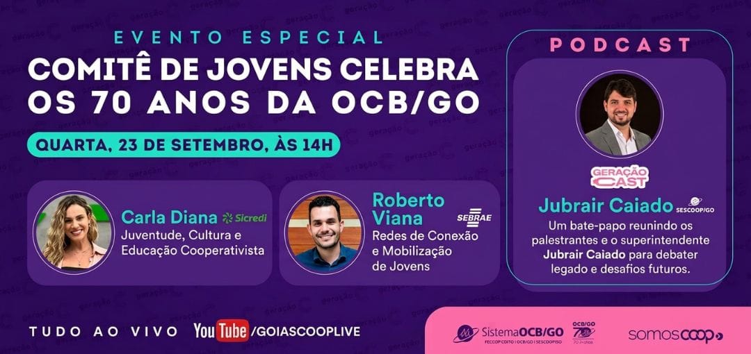 Jovens cooperativistas celebram 70 anos da Ocb/go com debate sobre o futuro