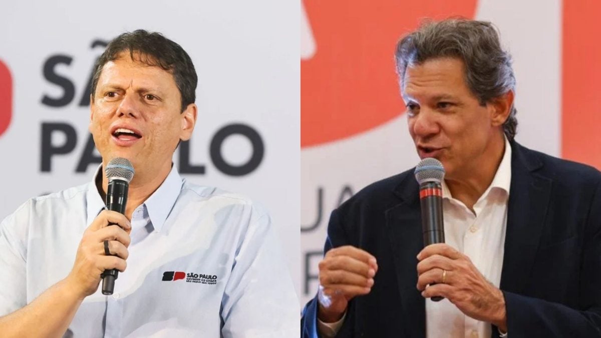 Tarcísio tem 50,7% e lidera Haddad por 12,4 pontos no 1º turno em SP