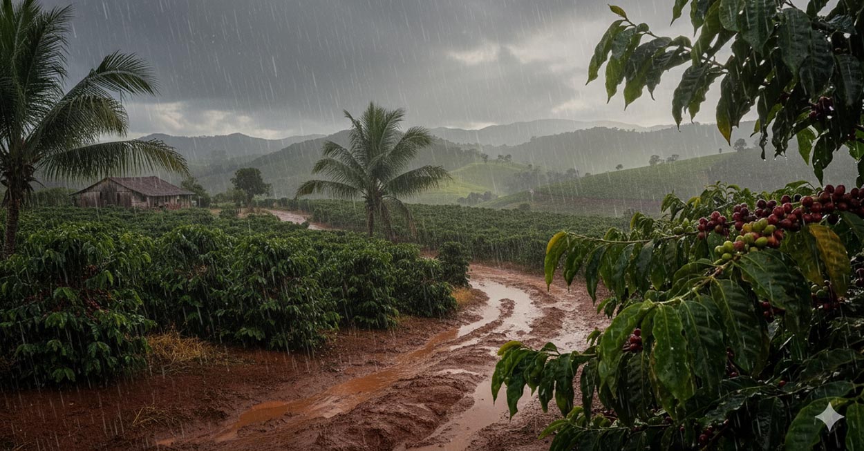Chuvas atrasam trabalhos na reta final da colheita no Cerrado Mineiro