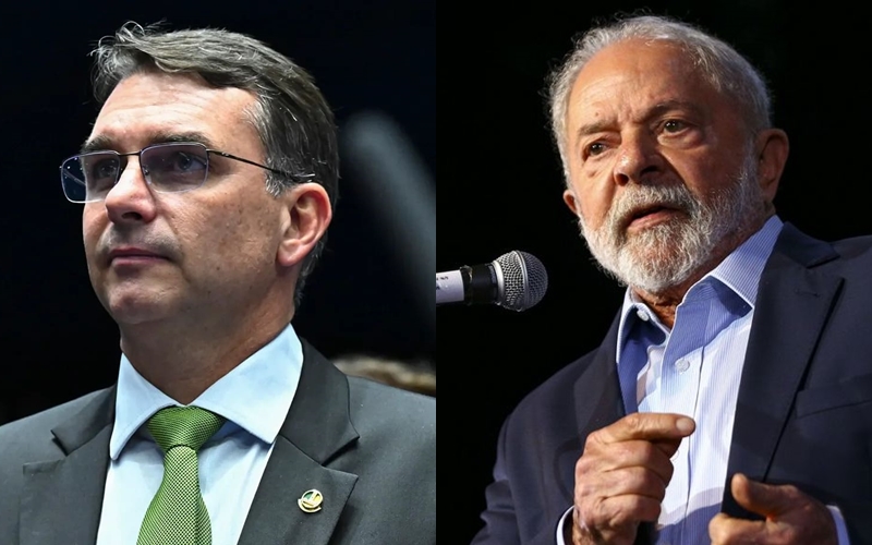 Pesquisa Quaest coloca Flávio Bolsonaro à frente de Lula em simulação de 2º turno