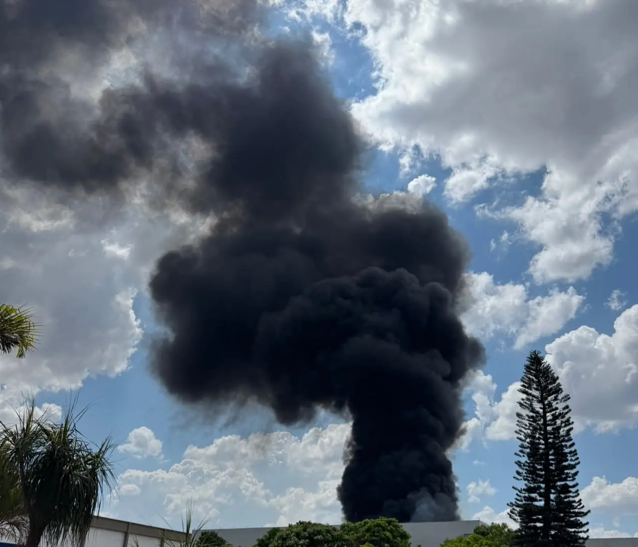 Incêndio atinge empresa de reciclagem no Daia, em Anápolis