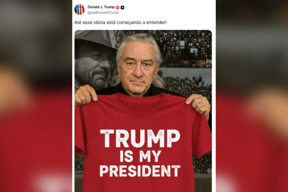 Trump usa Ia para retratar ator Robert De Niro como fã