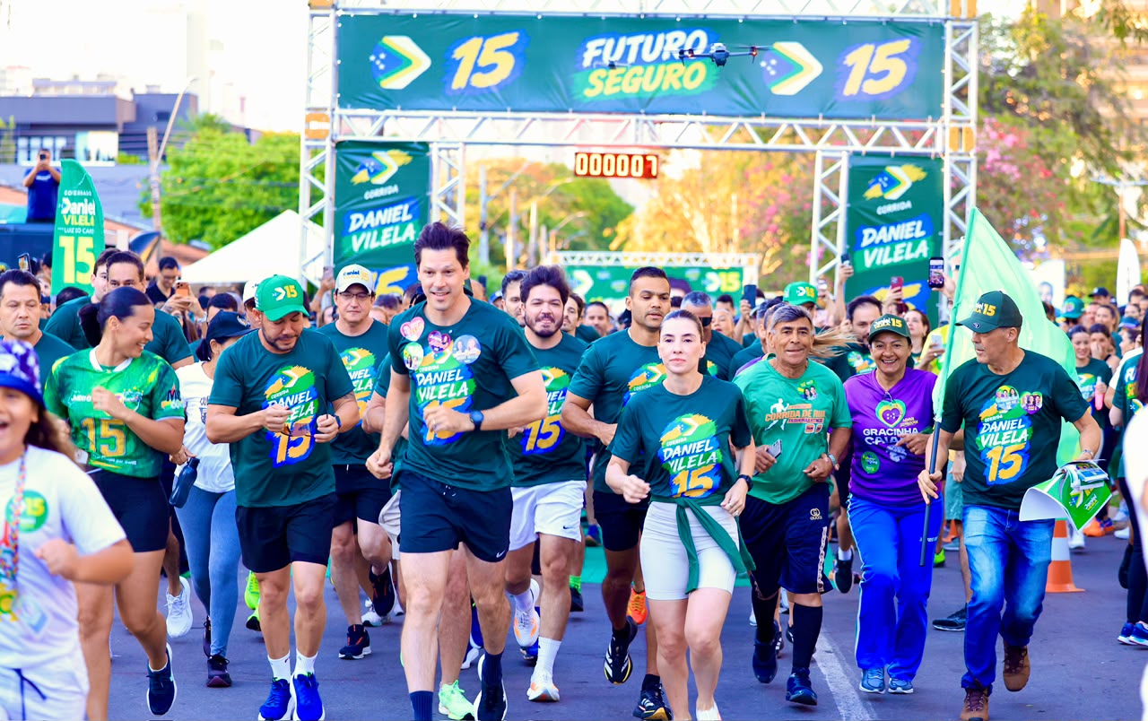 Corrida de 5 km com Daniel Vilela reúne cerca de 700 pessoas em Goiânia