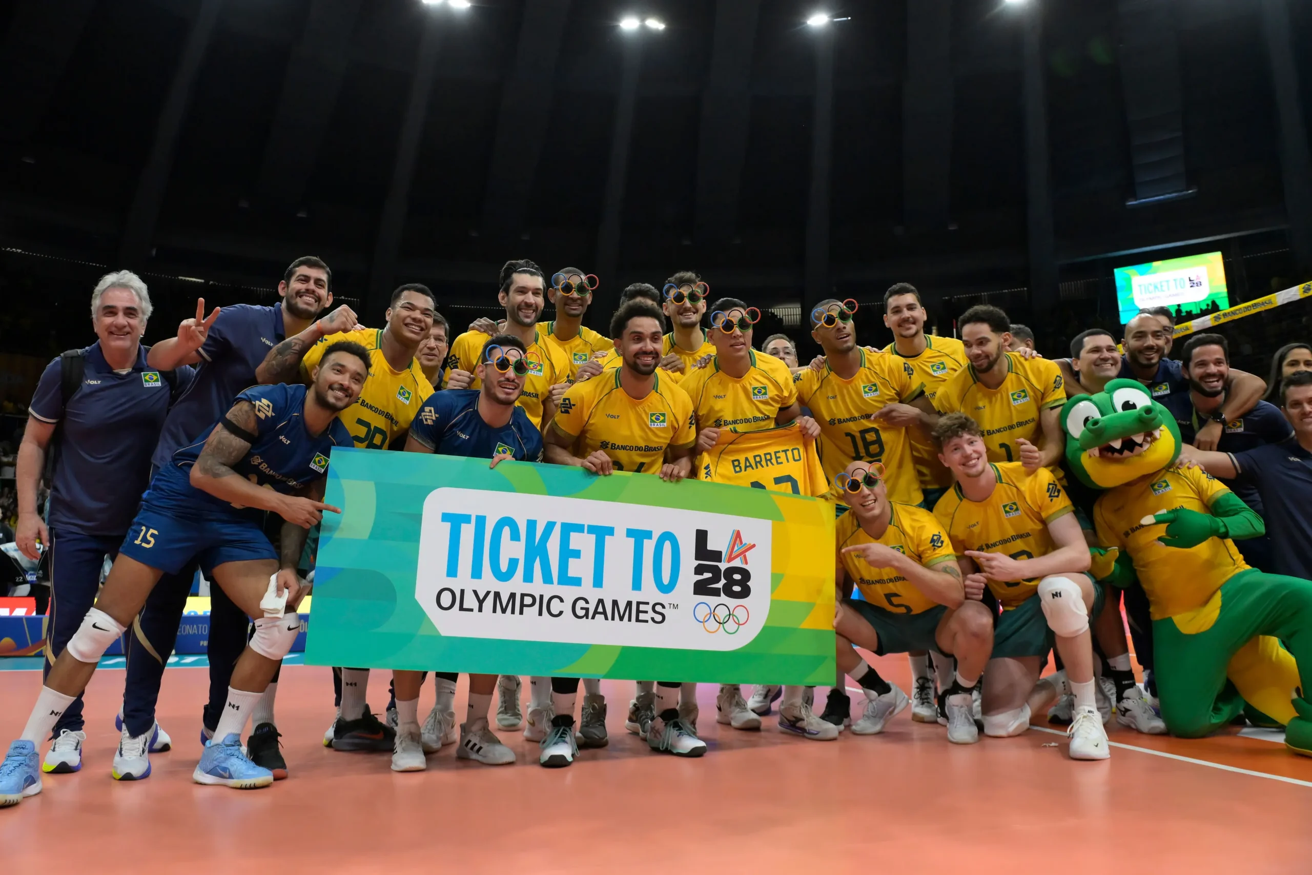 Brasil vence a Argentina e garante vaga olímpica no vôlei