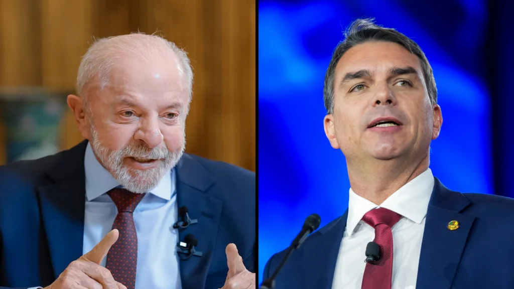 Lula tem 36% na espontânea e Flávio Bolsonaro fica com 27%