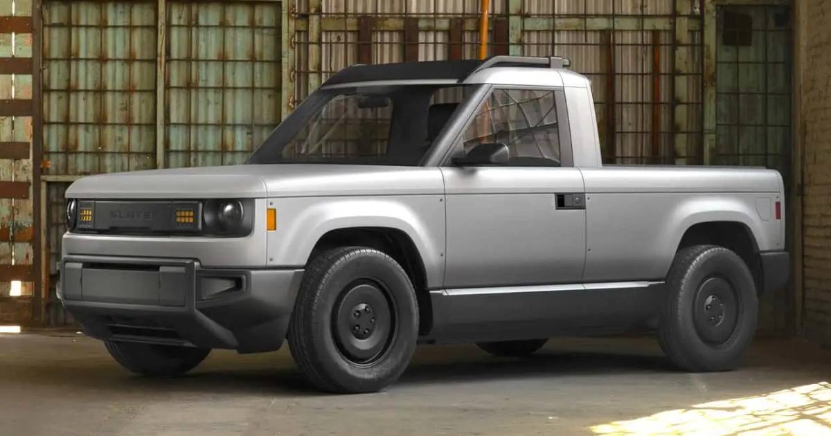 Picape elétrica de Jeff Bezos, a Slate Truck, tem design registrado no Brasil