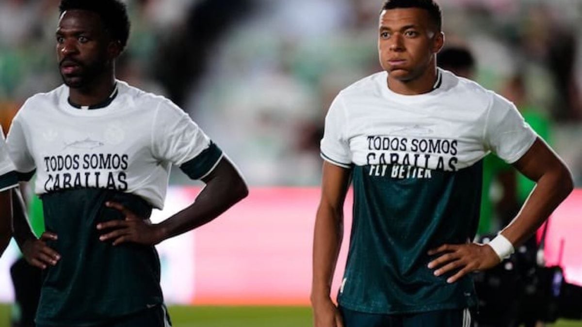 Vini Jr. e Mbappé dobram camisa e reforçam debate sobre imigração em Ceuta