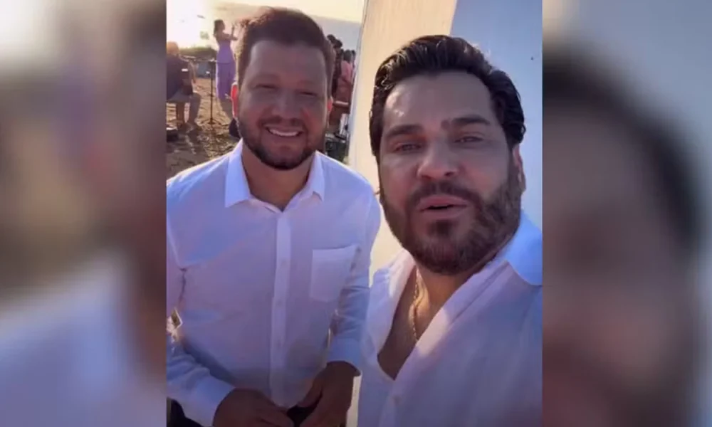 Cleber e Cauan surpreendem noiva em casamento em Fernando de Noronha
