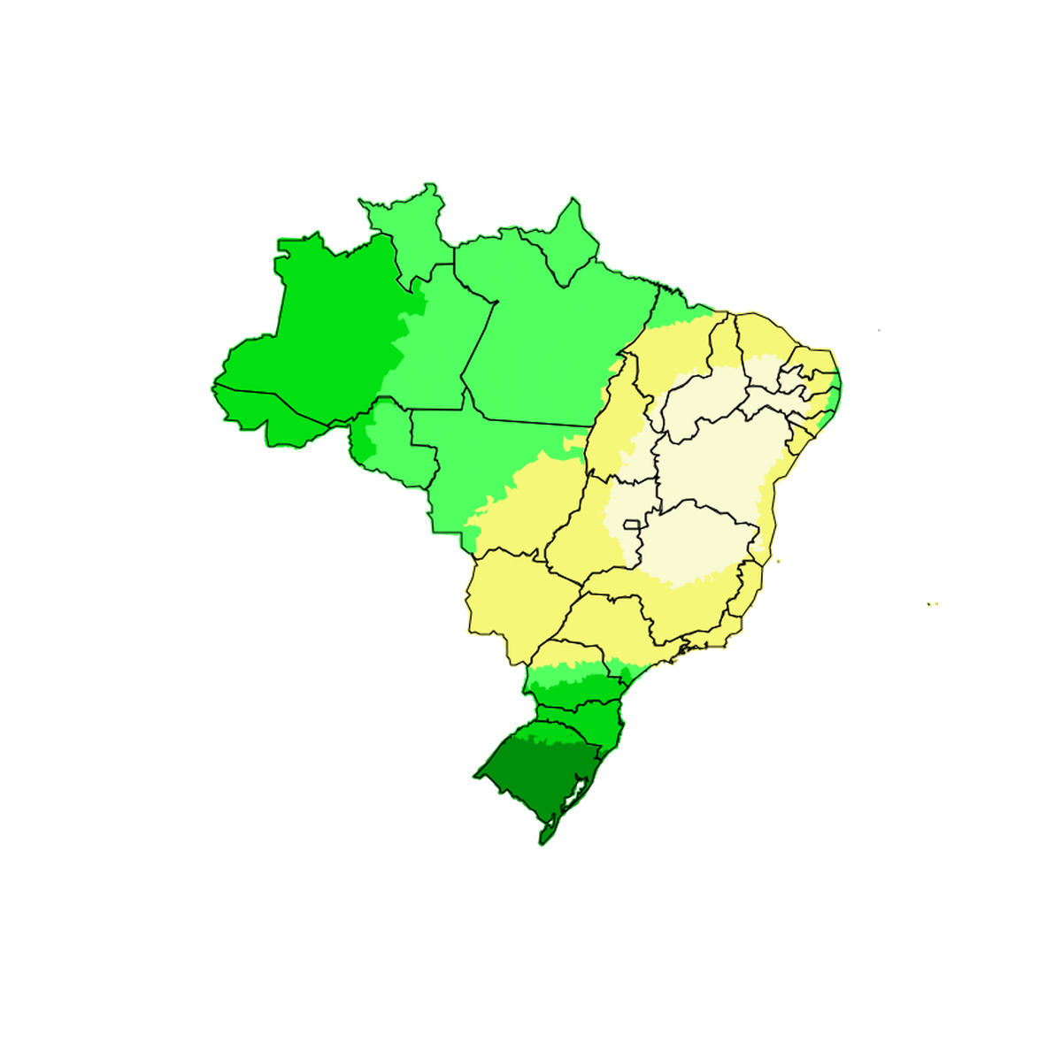 Onda de calor persiste em parte do país enquanto Sul se prepara para tempestades