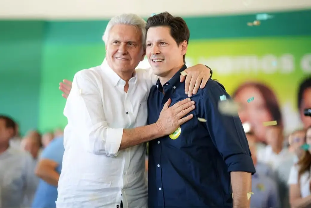 Caiado reforça apoio a Daniel Vilela e defende continuidade do governo em Goiás