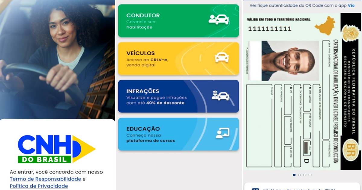 Cnh do Brasil reúne documentos, multas e serviços para veículos