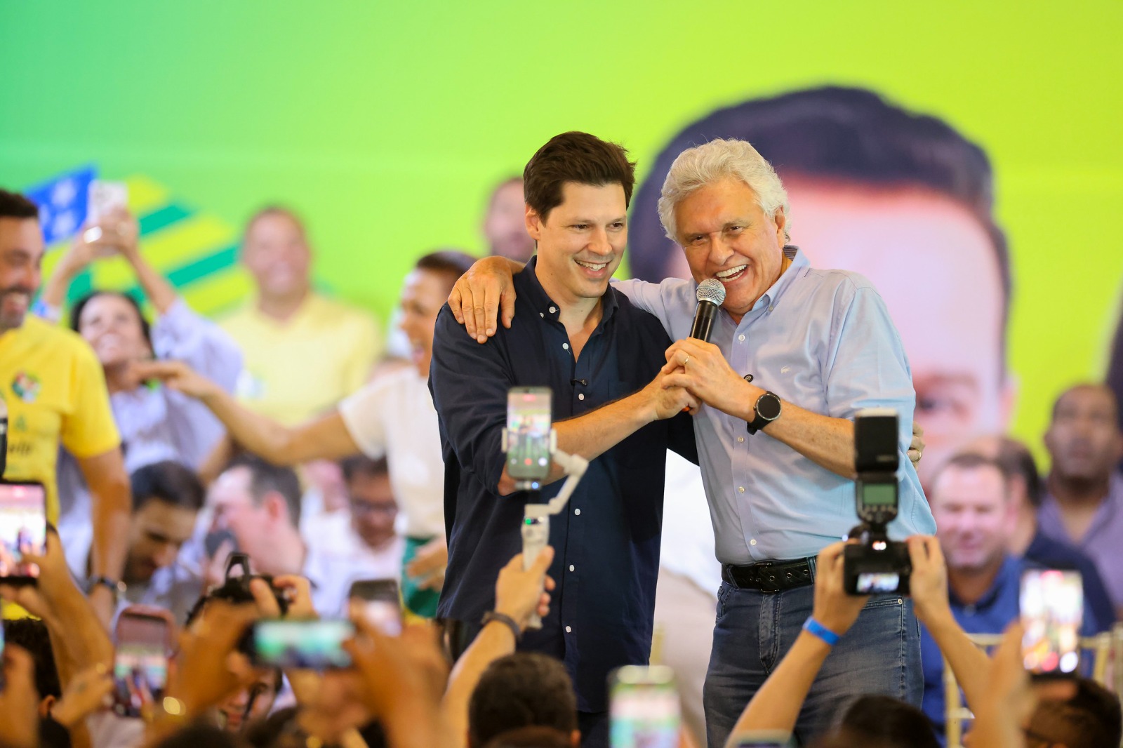 Daniel Vilela e Caiado fazem carreatas no Sul de Goiás