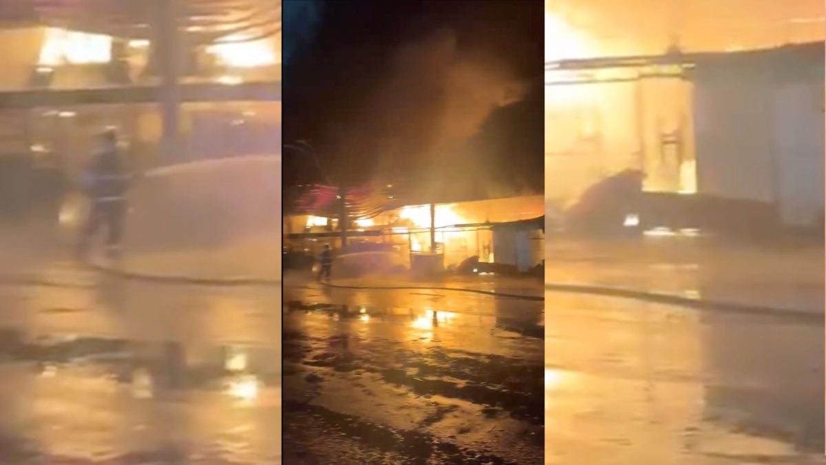 Incêndio atinge galpão da Ceagesp em São Paulo