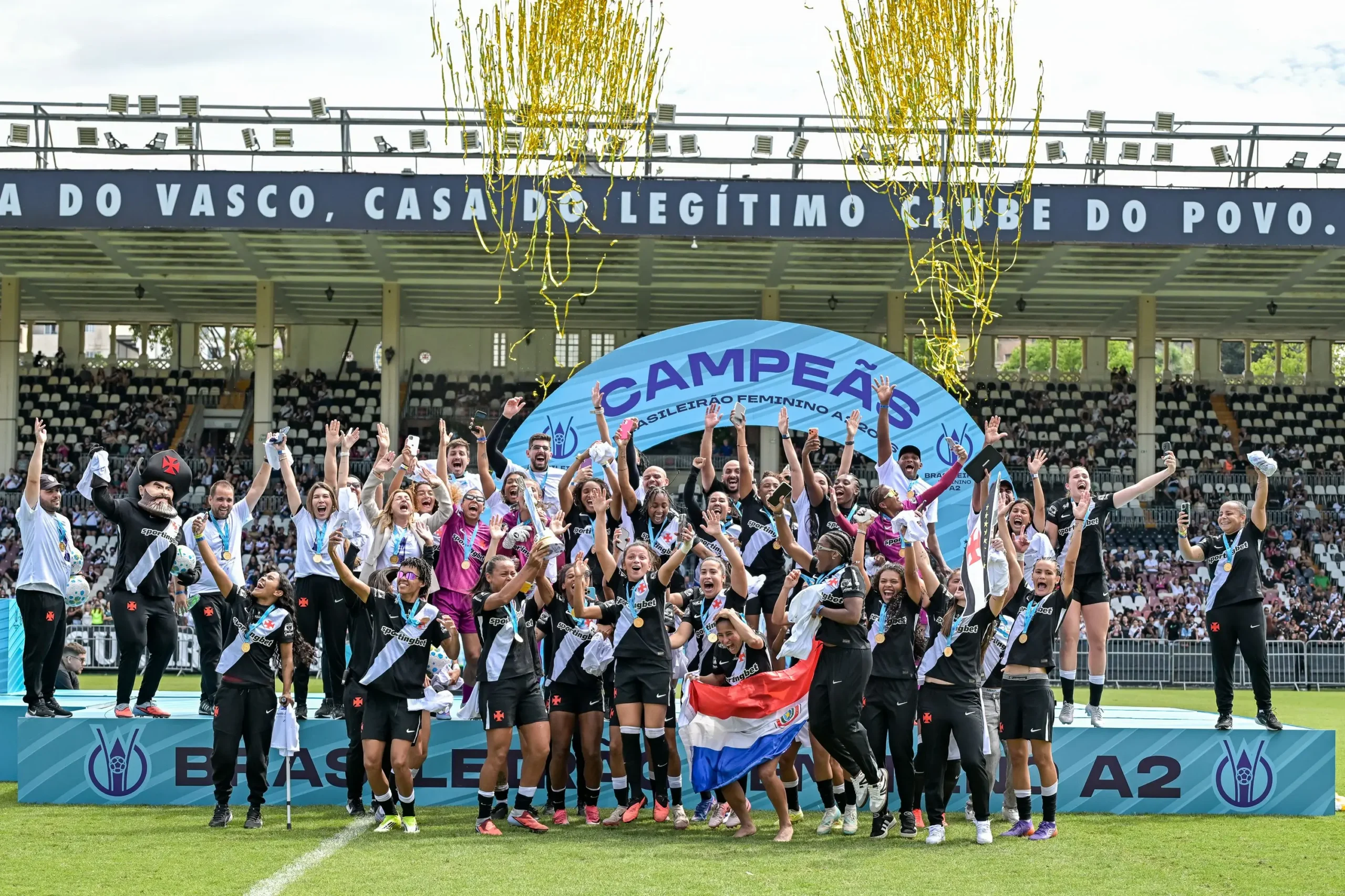 Vasco perde a volta, mas supera o Itabirito e é campeão do Brasileirão Feminino a2