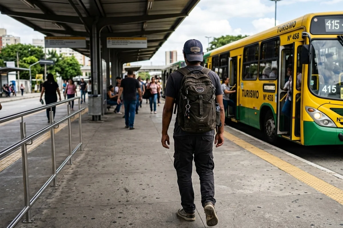 Homem é preso em ônibus com quantidade impressionante de drogas na mochila