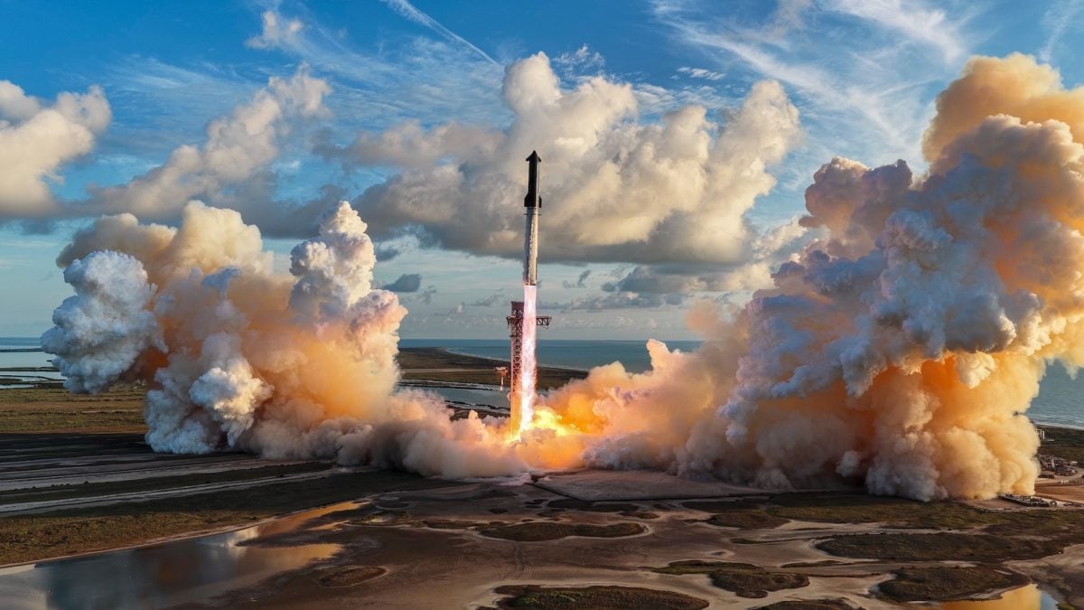 Starship atinge órbita pela 1ª vez e entrega satélites Starlink