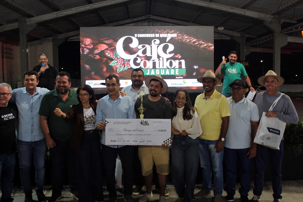 Jaguaré celebra os melhores cafés conilon em concurso recorde de qualidade