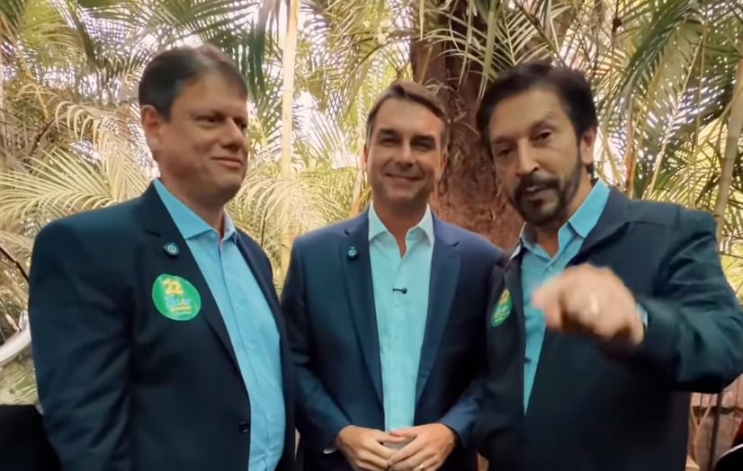 Flávio Bolsonaro, Tarcísio e Nunes convocam apoiadores para mobilização na Paulista