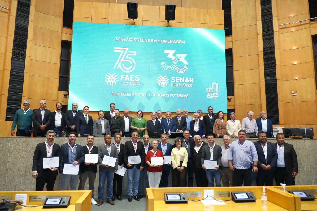 Legislativo capixaba celebra 75 anos da Faes e 33 do Senar-ES em sessão solene
