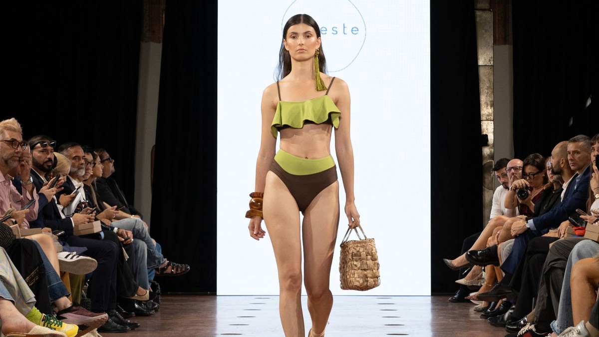 Fibra de bananeira de Santa Catarina vira bolsa de luxo e desfila na Semana de Moda de Milão
