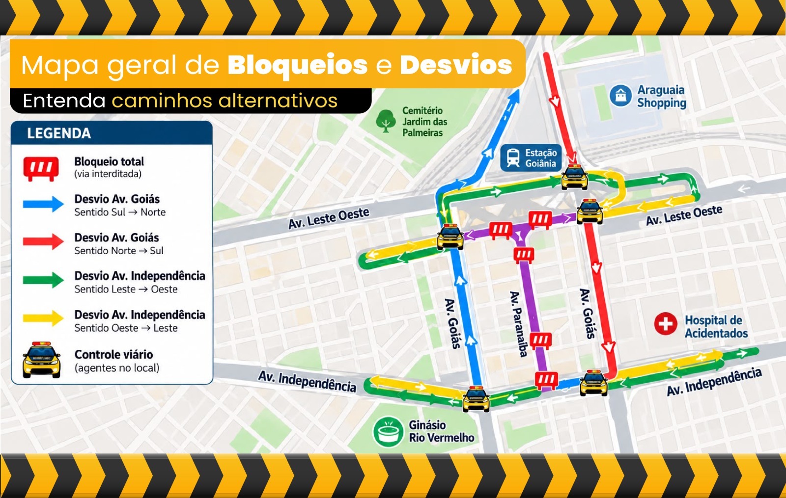 Atenção, motorista: trânsito do Centro de Goiânia muda para Festival Viva Goiânia