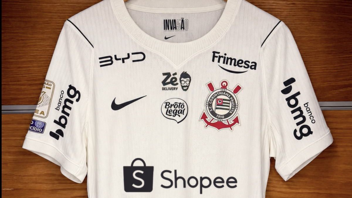 Corinthians anuncia Shopee como patrocinadora máster para os jogos restantes do Brasileirão
